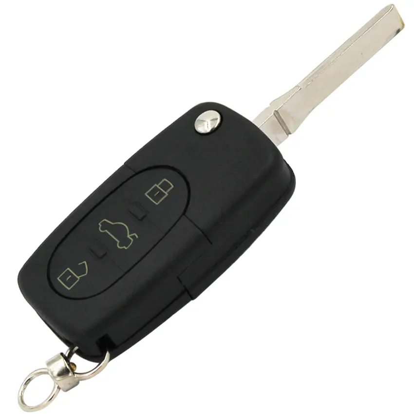 HKOBDII New Replacement Folding Flip Remote Key Shell Case 3B Smart Car Housing Cover for Audi A2 A3 A4 A6 A8 TT Uncut Blate | Автомобили