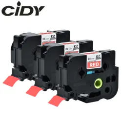 Cidy 3 шт./лот tz455 TZ 455 Tze455 TZe 455 tze-455 белый на красный Цзы Совместимость Брат ленты кассеты PTouch картридж