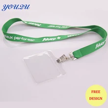 Шелковый экран шнурок с держатель карты из ПВХ теплопередачи шнур с держатель карты из ПВХ escrow принять