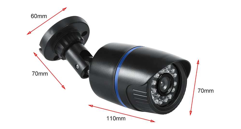 AHD камера 1080P 2MP CCTV Bullet пластиковая уличная Водонепроницаемая камера безопасности камера наблюдения ночного видения 1080P 2.0MP AHD камера