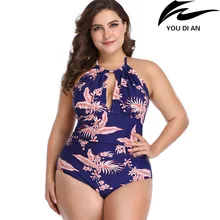 Купальник размера плюс, женский купальник, цельный, большой размер, русский, США, Европа, Цветочный купальник, купальник, пляжная одежда