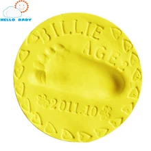 new quality baby care Air Drying Soft Clay children Handprint Footprint Imprint Kit Casting Parent-child hand inkpad fingerprint