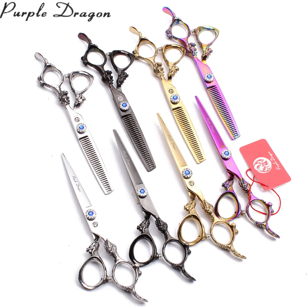 

5.5" JP 440C Professional Hair Scissors Straight Shears Thinning Scissors Dragon Handle Hairdressing Scissors Dropshipping Z9004
