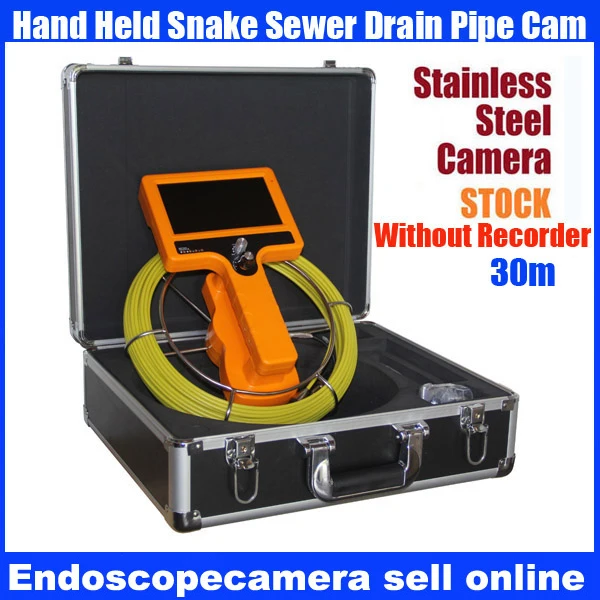 30M Hand Held Snake UnderWater Sewer Drain Pipe Inspection Endoscope