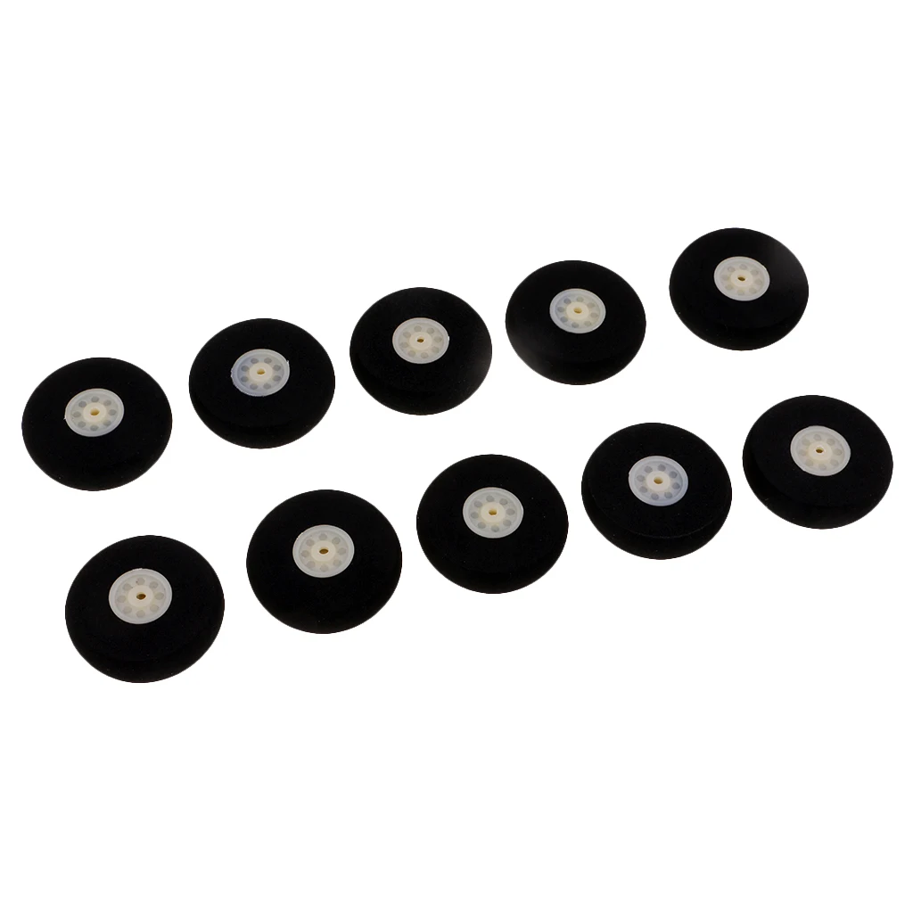 10pcs 30mm 40mm 50mm sponge wheel rc airplane aircraft wheels foam wheels tire
