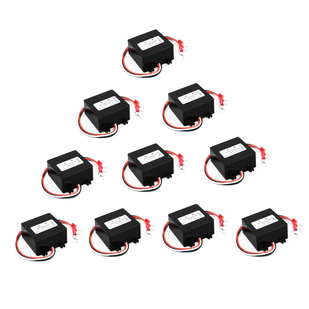 

10pcs x Battery equalizer 2 X 12V used for lead-acid batteris Balancer charger for Gel Flood AGM lead acid battery