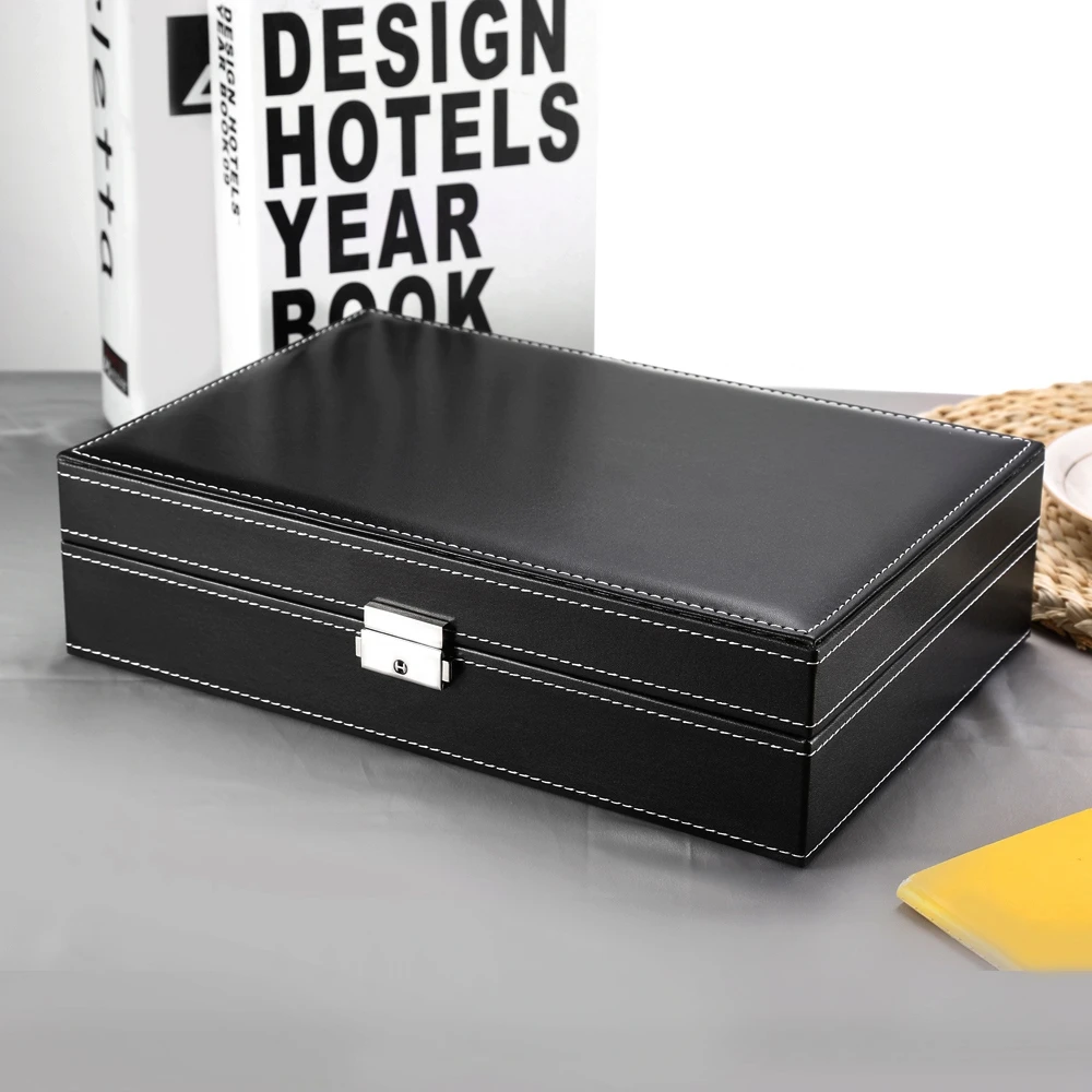 Multifunctional 8 Watch Box Jewelry Organizer
