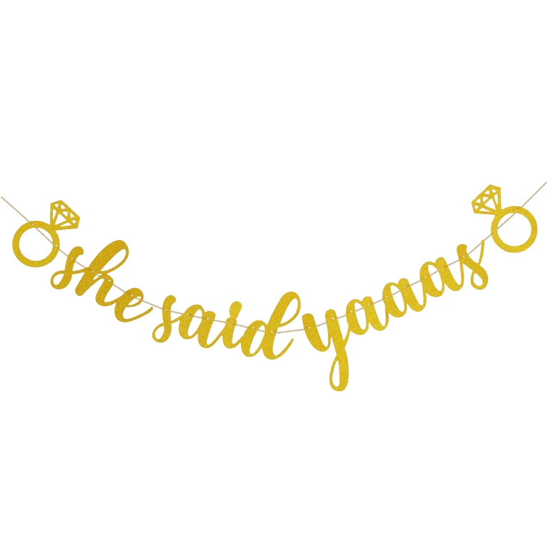 1 шт. золотые блестящие жевательные клюшки miss to mrs she said yaaas баннер для
