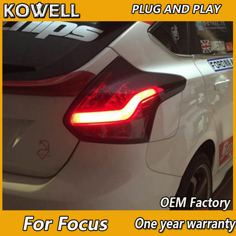 KOWELL стайлинга автомобилей для Ford Focus ЛЮК задний светильник s 2012 2013 2014 светодиодный