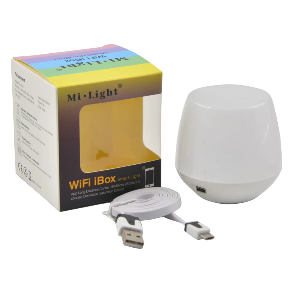 

Mokungit Newest MiLight WIFI 2.4G Wireless iBox1 LED Controller WiFi Hub for all Mi.Light LED Bulb Lamp Support iOS Android APP