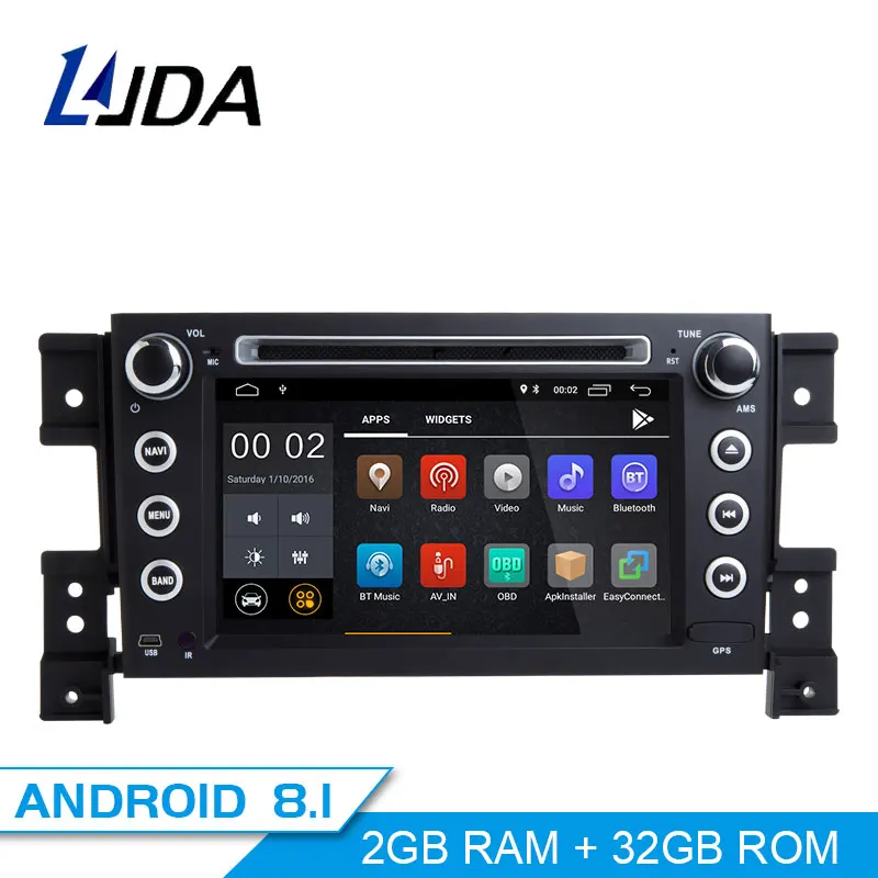 

LJDA 2Din Android 8.1 Car Radio For SUZUKI Grand Vitara 2005-2010 Multimedia Player Stereo Auto Audio GPS DVD Video IPS Screen