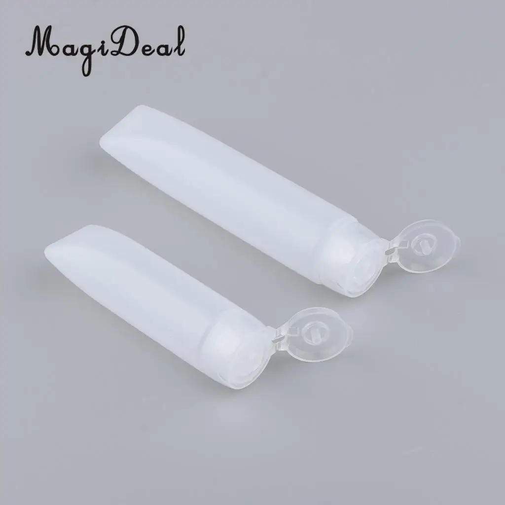 Kesoto 10x Empty Refillable Bottles Squeeze Tubes for Travel Lotions Wash Shampoo,5x30g, 5x50g