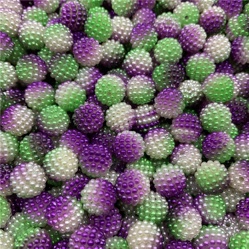 30 шт 12 мм Bayberry бусины с имитацией жемчуга двухцветные круглые свободные бусинки соответствуют Европе бусины для изготовления ювелирных изделий DIY аксессуары - Цвет: 17