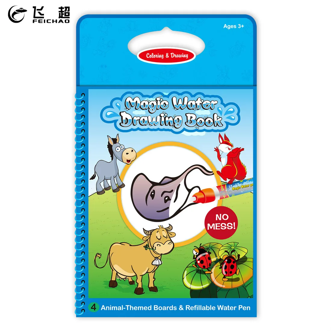feichao magic water drawing digital book color books doodle with