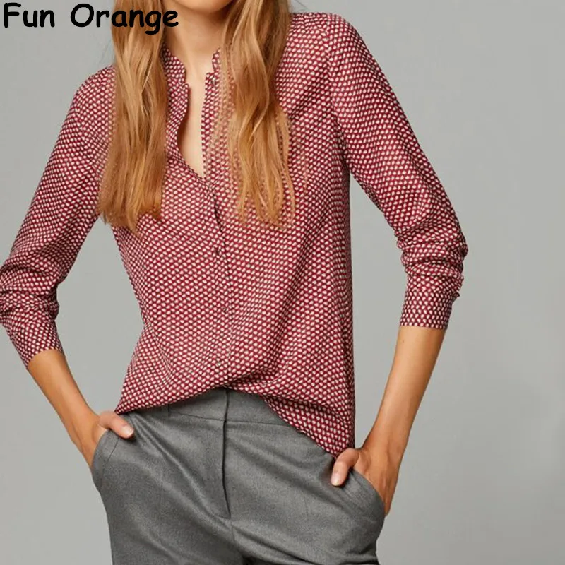 Online Buy Wholesale ladies orange blouse from China