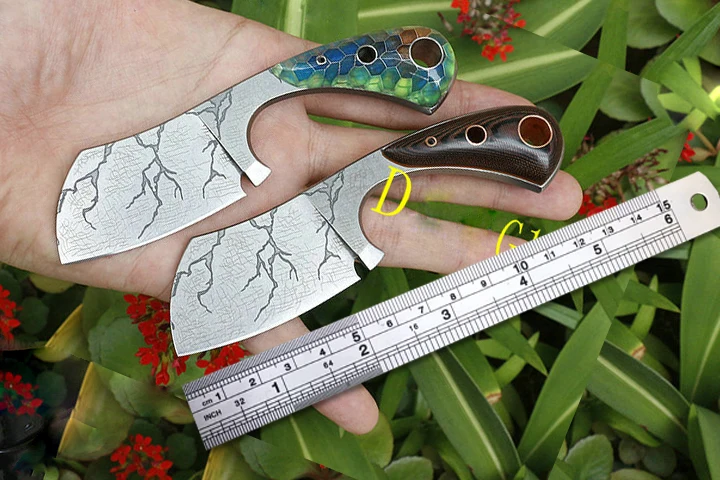 

Mini Fixed Blade Knife Tactical Neck Knife 9CR18MOV Outdoor Straight Knives Self Defense Camping Tools Hunting Knives Tools