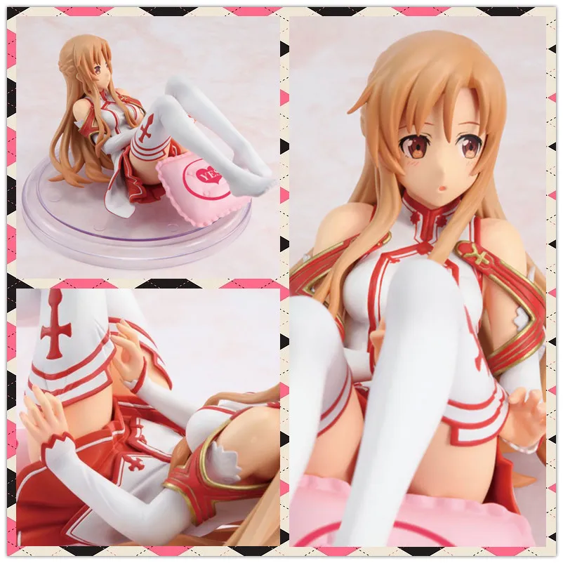 

MCR Anime hot 16 cm in length Sword Art Online Yuuki Asuna Femmina Action figure toys collection doll Christmas gift with box