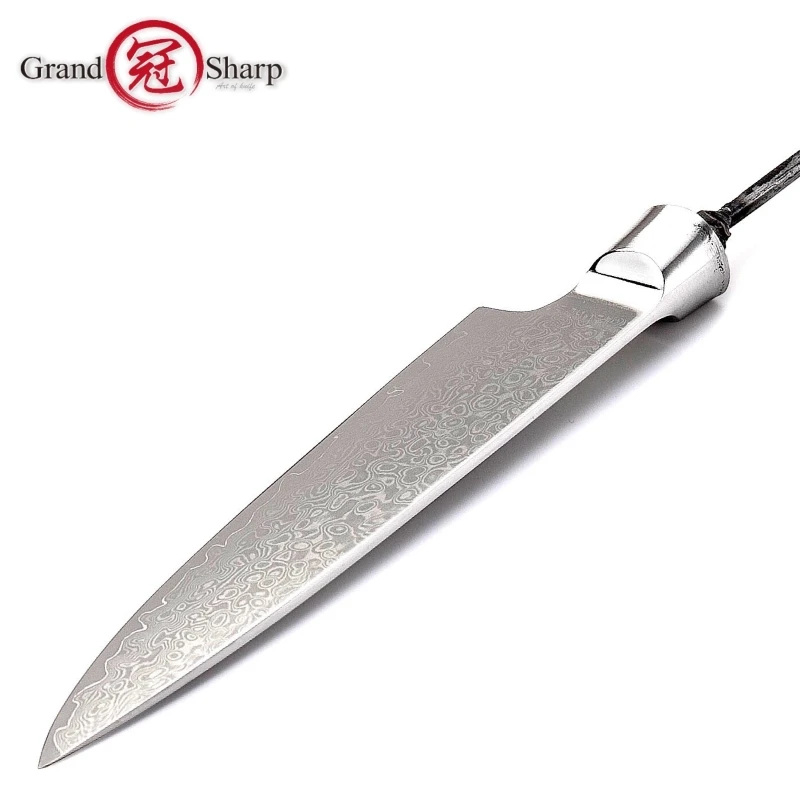 Дамасский нож с пустым лезвием VG10 японский Дамасская сталь DIY Инструменты Кухонные ножи части хобби шеф-повара нож для очистки овощей 67 слоев PRO