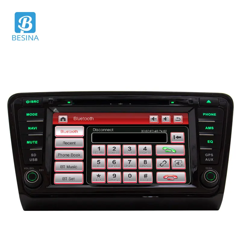 Top Besina 1 Din 8 Inch Car DVD Player For VW SKODA OCTAVIA 2013-2017 GPS Navigation Radio Canbus Steering Wheel Cnotrol Autoaudio 2