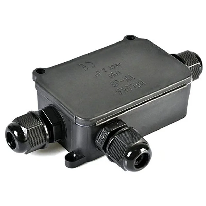 

2PCS Newest Cover Waterproof Junction Outdoor Weatherproof Plastic Enclosure Cable Connect Box MAL999
