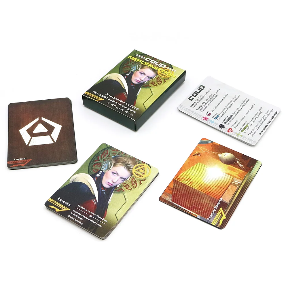 كامل الإنجليزية النسخة انقلاب مجلس لعبة الأساسية + الاصلاح للمنزل حزب متعة الترفيه استراتيجية لعبة ببطاقات ورقية