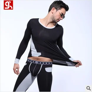 

new Autumn Men Thermal Modal long johns Pajamas Set comfortable underwear men Vestidos