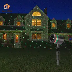 Рождественский статический лазерный свет проектор душ Освещение Xmas Хэллоуин Праздник Сад Двор ЕС штекер водостойкий Звездный лазерный