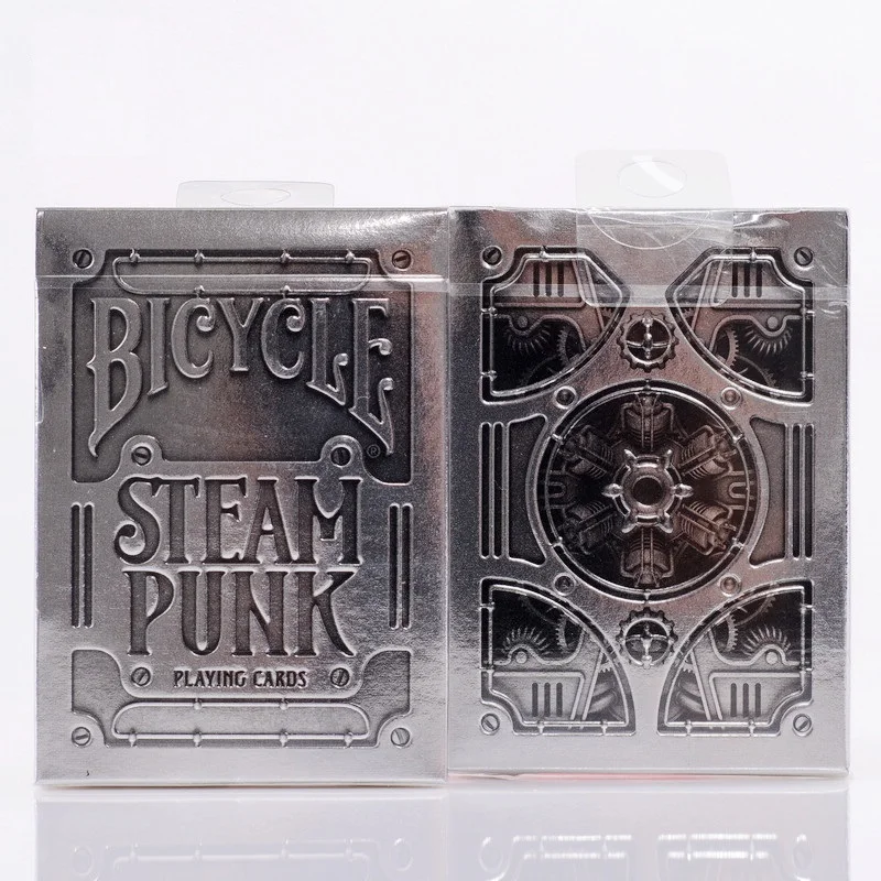 

1pcs Bicycle Silver Steampunk Deck THEORY11 Magic Cards Playing Card Magic Props Close Up Magic Tricks for Professional Magician