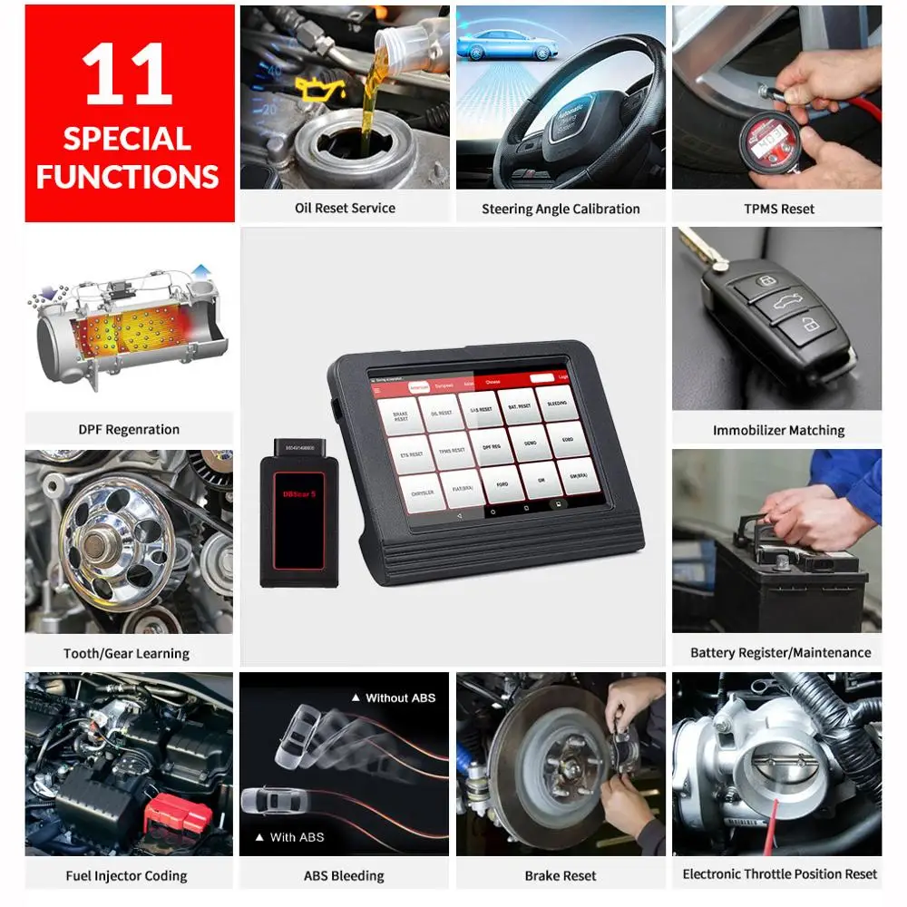 LAUNCH X431 V 8 car full system диагностическая Поддержка Bluetooth wifi obd2 считыватель кодов с DPF IMMO