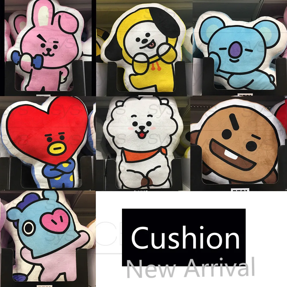 

[MYKPOP]BTS Cushion BT21 Waist Pillow Jungkook Jin Jimin Suga J-hope V RM KPOP Fans Collection SA18102901