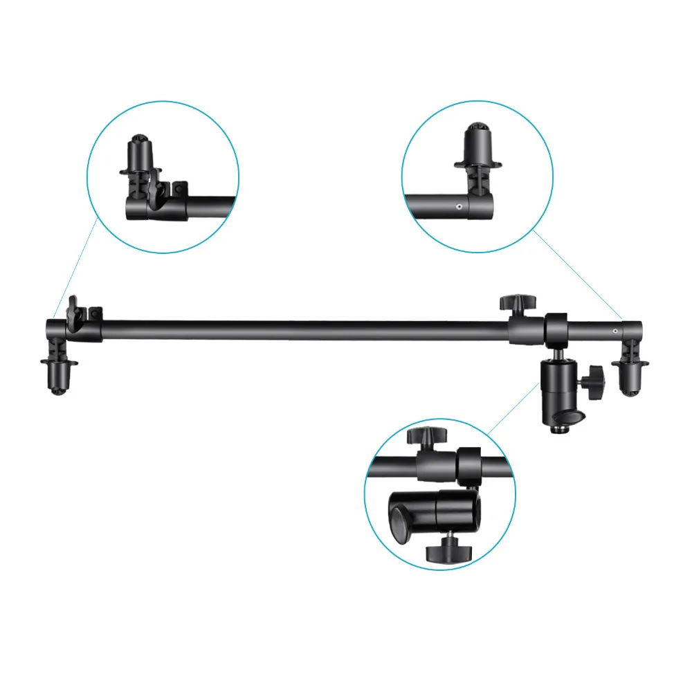 Neewer фото студия Телескопический Отражатель Держатель-Выдвижная стрела Кронштейн 360 градусов поворотный с регулируемой длиной