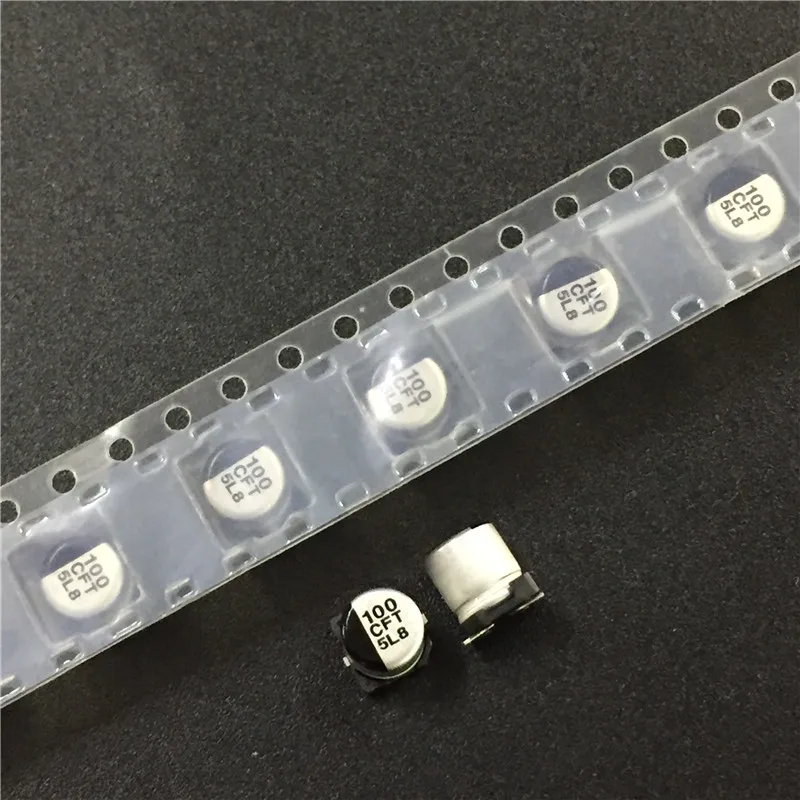 10pcs 100uF 16V FT Series 5x5.8mm Original 16V100uF Chip type SMD Aluminum Electrolytic capacitor | Электронные компоненты и