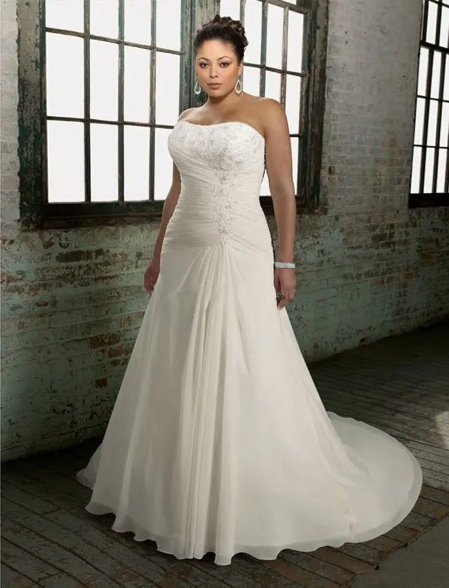Y Plus Size Chiffion Bridal Gown Wedding Dress Custom 14 16 18 20 Y Plus Size Chiffion Bridal Gown Wedding Dress Custom 14 16 18 20 22 24 26 28 In Dresses From Weddings Events On Aliexpress Alibaba Group
