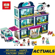 LEPIN 01039 Friends Girl Series 932pcs Building Blocks toys Heartlake Hospital kids Bricks toy girl gifts Compatible with 41318