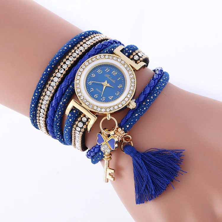 Часы-браслет корейские Бархатные Висячие многоцветные женские часы от производителя, прямые продажи