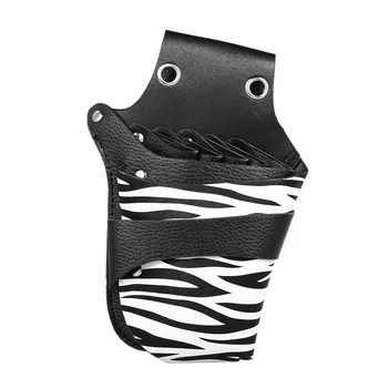 

Rivet Clips Hairdressing Pouch Holder Bags PU Leather Salon Hair Scissor Holster Storage Case with Waist Shoulder Belt Tools