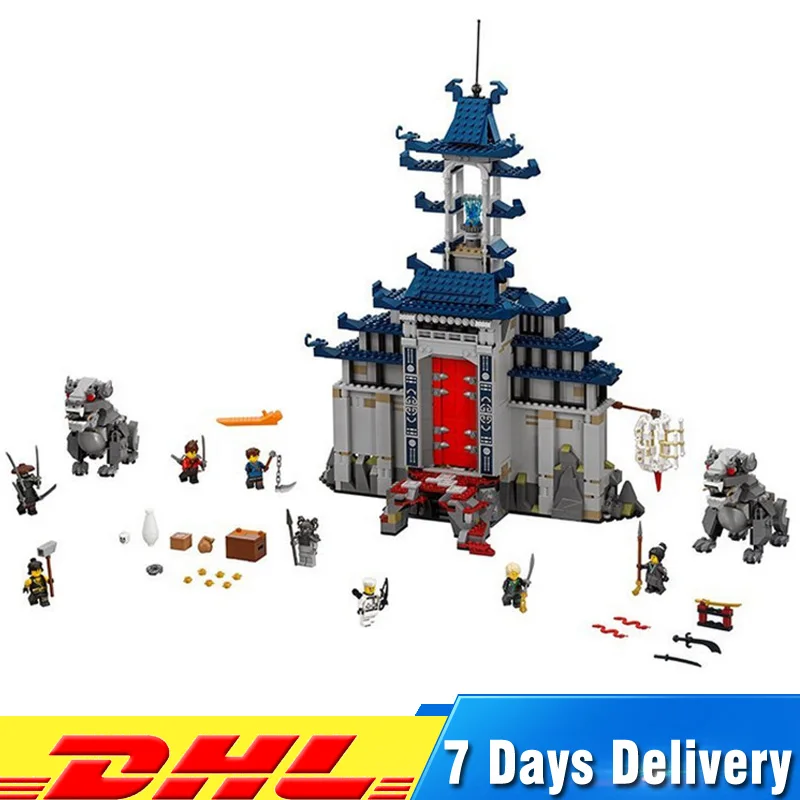 

1501pcs Creative Movie Temple of The Ultimate Weapon Building Blocks Bricks Toys Children Gifts Compatible LegoINGlys 70617