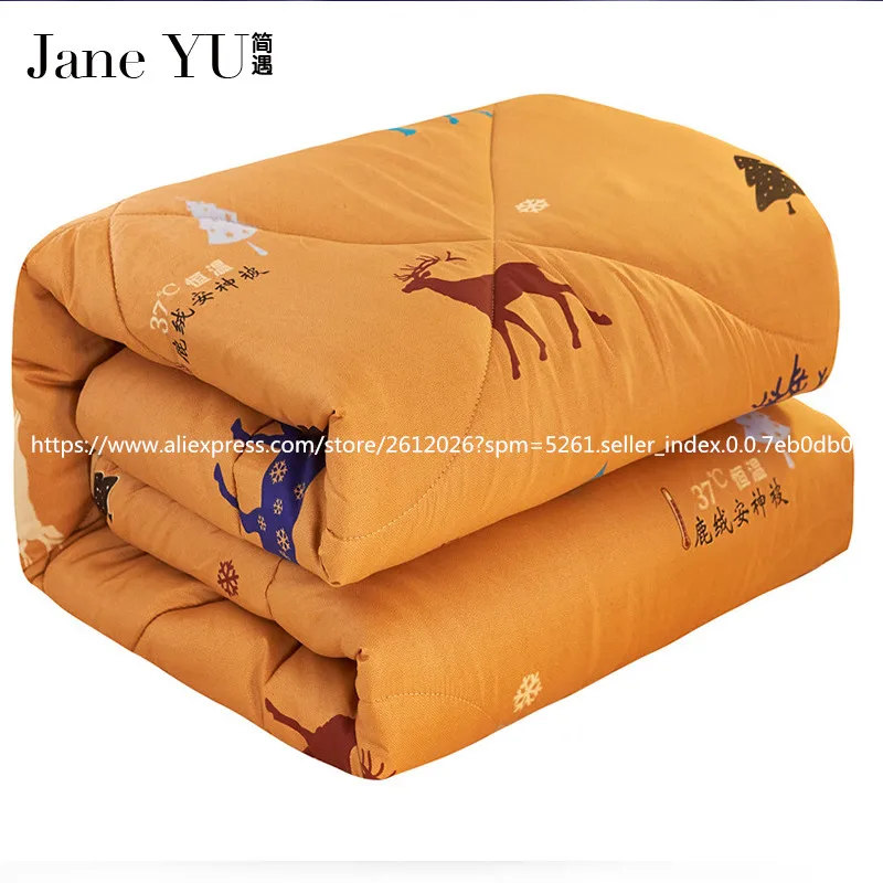 Фото JaneYU 2019 новый дизайн высокое качество олень бархат утолщаются зима | Одеяла (32843163377)