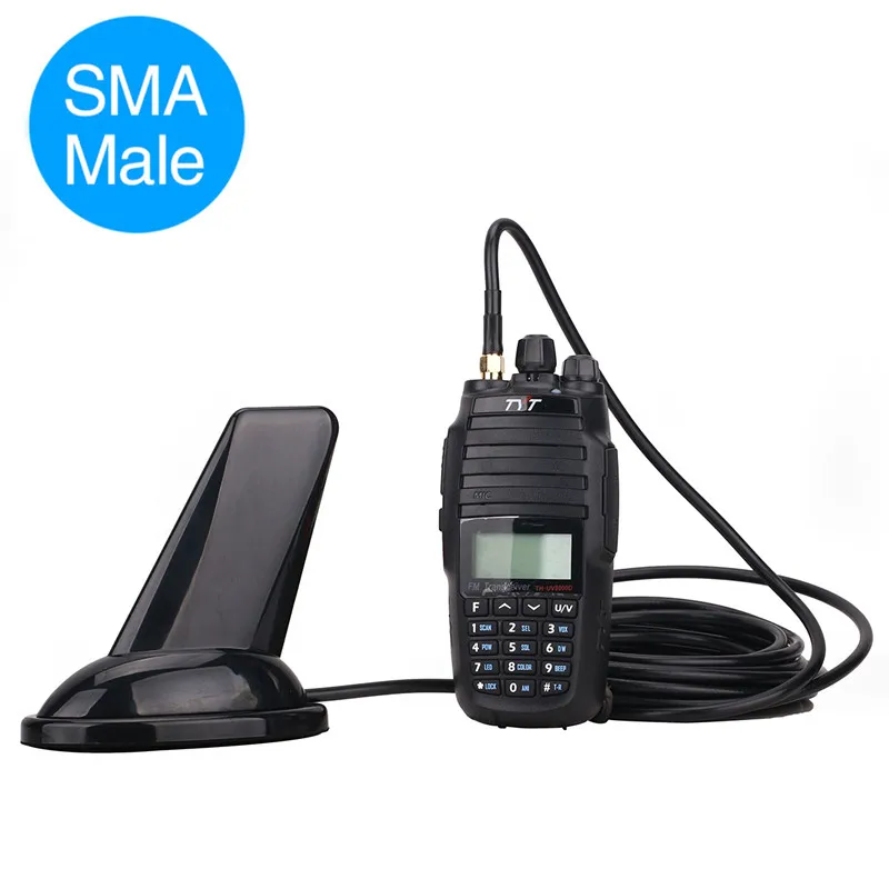 ABBREE плавник акулы SMA-Male Двухдиапазонная 144/430 МГц антенна для Yaesu VX-6R TYT TH-UV8000D MD-380 WOUXUN KG-UV8D 9D рация