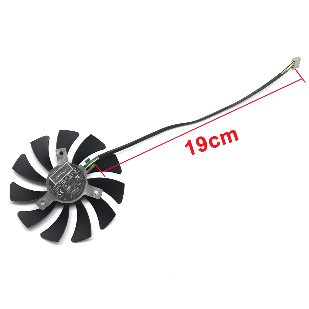 85mm 4pin HA9010H12SF-Z RX460 4GB Cooler Fan Replace for MSI Inno3D P106 960 GeForce GTX 1060 AERO