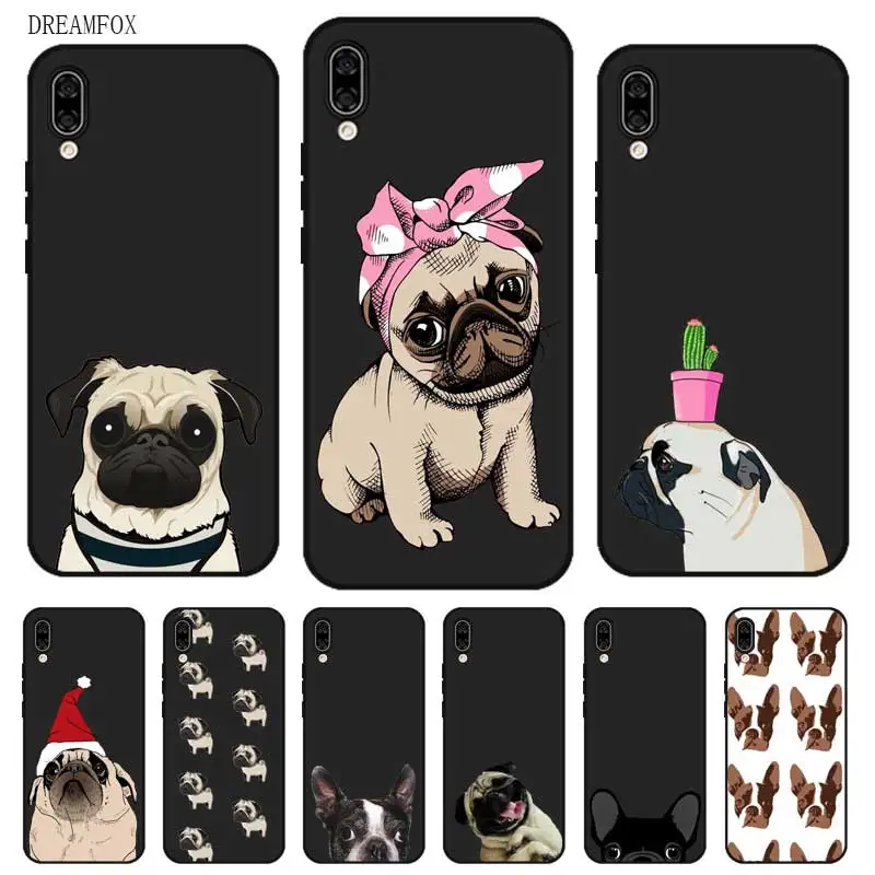 N384 Shar Pei Black Silicone Case Cover For Huawei Honor 6A 6C 6X 7C 7X 8 Lite Pro |