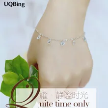 Браслеты со стразами из стерлингового серебра 925 пробы, ювелирный браслет из цепочек для девочек, Srebrna bransoletka pulsera