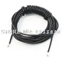 Черный 20AWG высокая температура Рабочая стекловолокно силиконовый провод 3 м