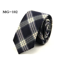 Mantieqingway клетчатые галстуки для мужчин модные повседневные полосатые галстуки тонкий галстук-бабочка 6 см Gravata мужские деловые свадебные костюмы хлопковый галстук