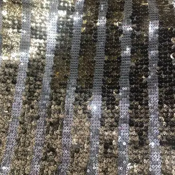 

5 yards sequins straight embroidery African lace French mesh Nigeria lace fabric suitable for party dress DIY apparel fabric