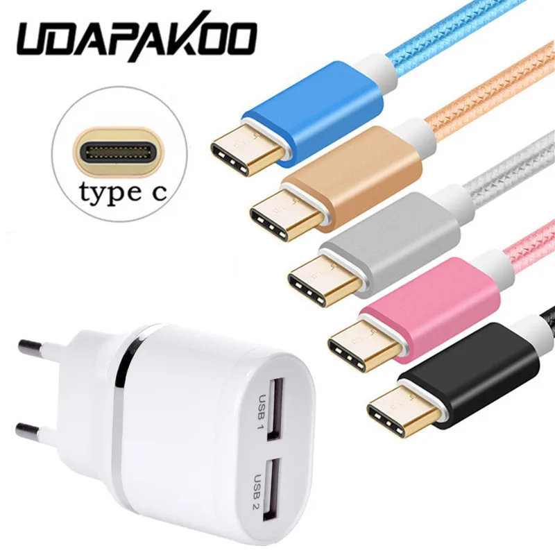 

Short 20CM 2M Quick charge USB Type C For Samsung A8 2018 S9 Note 8 9 SONY XZ XA1 L1 Zenfone 5 5Z EU Plug 2 USB Charger Adapter