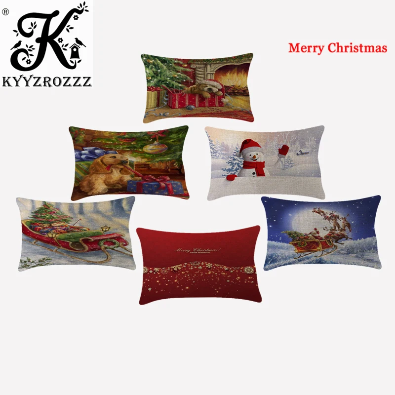 

Christmas Sofa Bed Home Decoration Festival Pillow Case Cushion Cover black cushion covers for sofa christmas cushion covers