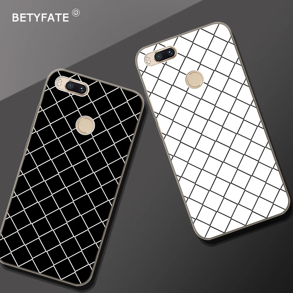 BETYFATE Coque для Xiaomi mi A1 силиконовый чехол ретро плед принципиально 6 x 2 x2 5X Red 5 5A плюс |