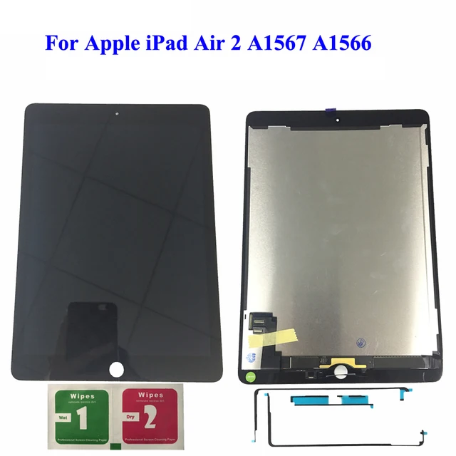 LCD 9.7" For Apple Ipad Air 2 ipad 6 A1567 A1566 Full Lcd Display With Touch Screen Digitizer