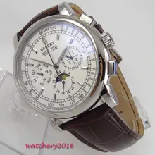 2019 New Design 42mm Debert White Dial Silver Hands Date day SS black strap multifunction automatic Mechanical men's Watch 2019 New Design 42mm Debert White Dial Silver Hands Date day SS black strap multifunction automatic Mechanical men's Watch